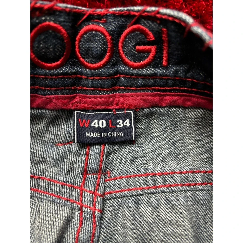 VTG Coogi Heritage Jeans Australia Denim Embroidered Script Baggy Hip Hop 40x34